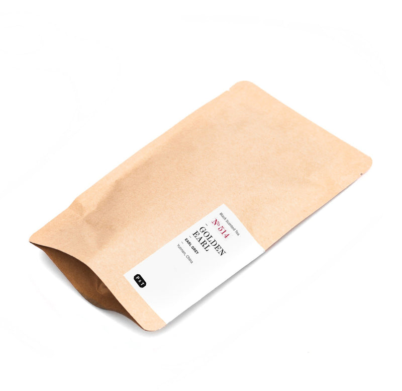 Golden Earl N°514 bergamot orange, honey, leather A fine Earl Grey blend of black tea from Yunnan and bergamot.   Scented Black Tea Paper & Tea