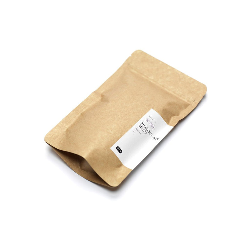 Ein erfrischender koffeinfreier Bio-Minztee erfrischend, süß-krautig, zitrus Kräutertee, Ägypten Moroccan Mint N°804 Tee Paper & Tea