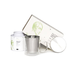 Set mit japanischem Grüntee und Glastasse mit Filter und Deckel für den täglichen Gebrauch  Geschenkset P & T Daily Brewing Set Green Geschenk Paper & Tea