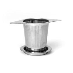 Edelstahl Feinsieb mit Deckel  Teezubehör P & T infuser Accessoire Paper & Tea